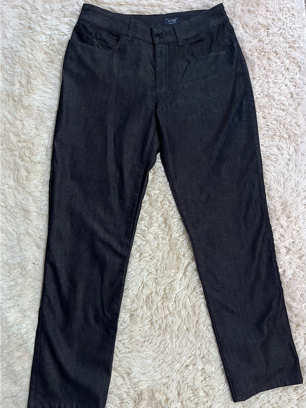 Armani Jeans Women's Black/dark blue Ankle Cropped Jeans